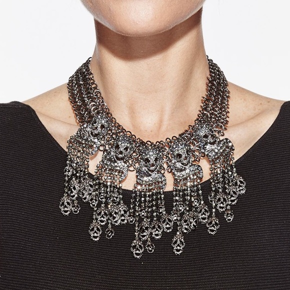 💀EYE CANDY LOS ANGELES SKULL MY NECK NECKLACE - NWT - Picture 1 of 4